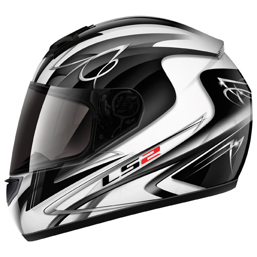 LS2 FF352 DIAMOND - бело-черный