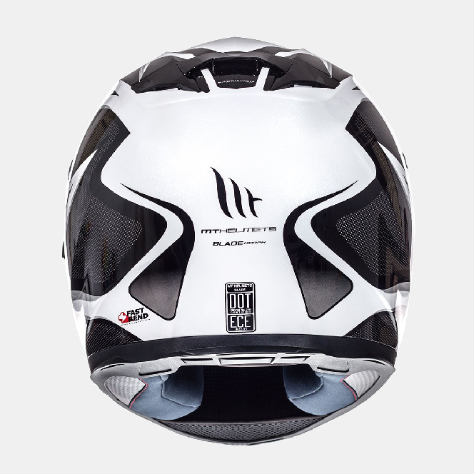 MT Helmets Blade SV Morph Gloss Pearl White Black Grey