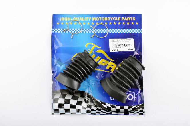 Гофры передней вилки (пара) L-80mm, d-27mm, D-45mm Yamaha JOG 50 3KJ (диск) 