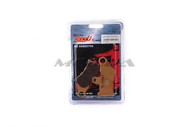 Колодки тормозные (диск) Yamaha JOG SA12 (желтые) 