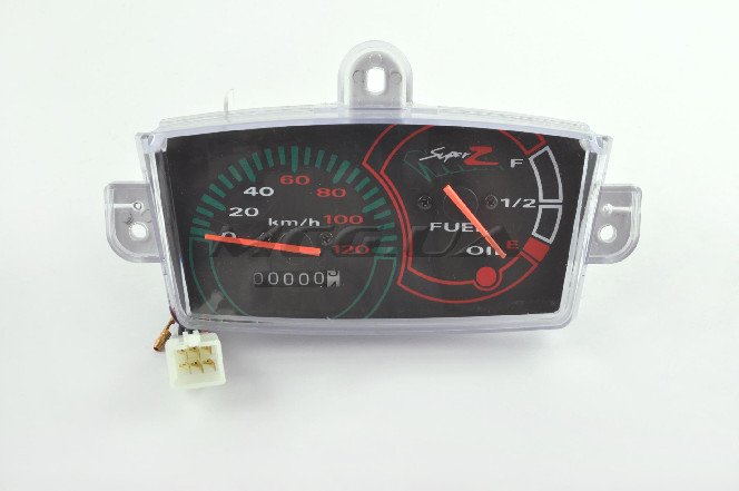 Панель приборов (в сборе) Yamaha JOG Z NEXT ZONE (120км/ч, черная) (mod:MY-123)