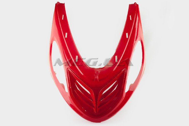 Пластик Zongshen F1, F50 передний (подклювник) (красный) 