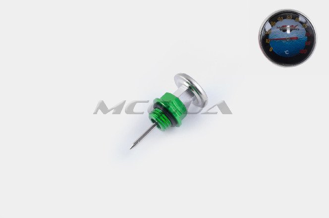 Щуп масла Delta Ø19.0mm, L-75mm (+датчик температуры) (зеленый) 
