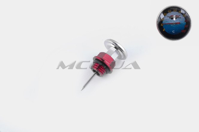 Щуп масла Delta Ø19.0mm, L-75mm (+датчик температуры) (красный) 