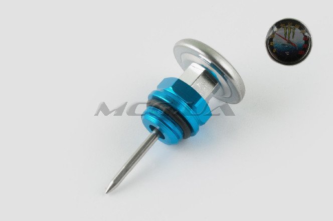 Щуп масла Delta Ø19.0mm, L-75mm (+датчик температуры) (синий) 