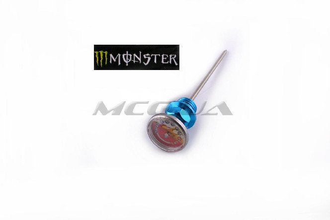 Щуп масла Ø18.0mm, L-150mm (+датчик температуры) (синий) 