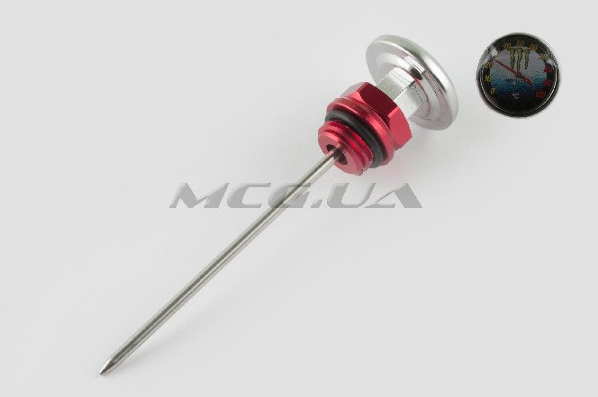 Щуп масла Ø19.0mm, L-137mm (+датчик температуры) (красный) 