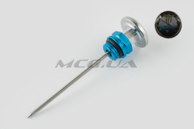 Щуп масла Ø19.0mm, L-137mm (+датчик температуры) (синий) 