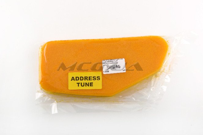 Элемент воздушного фильтра Suzuki ADDRESS TUNE (поролон с пропиткой) (желтый)