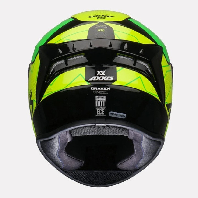 Шолом AXXIS DRAKEN GLOSS GREEN з відтінком