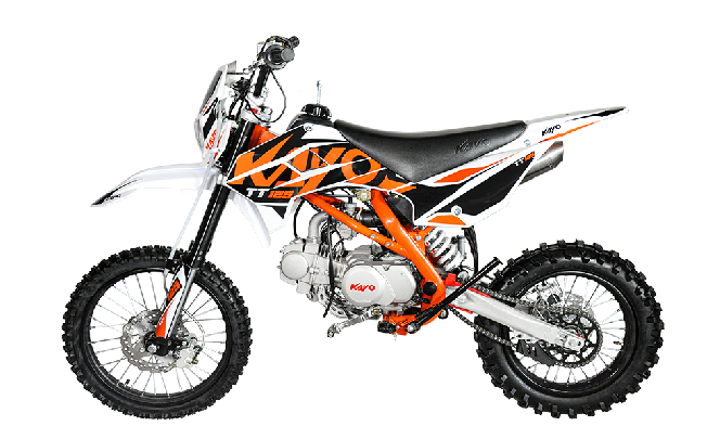 Питбайк KAYO TT125 kick / electric start