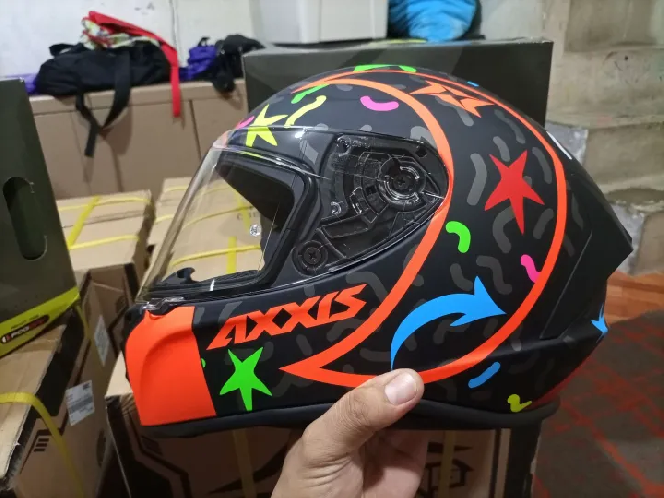 Шолом AXXIS DRAKEN GLOSS RED з відтінком