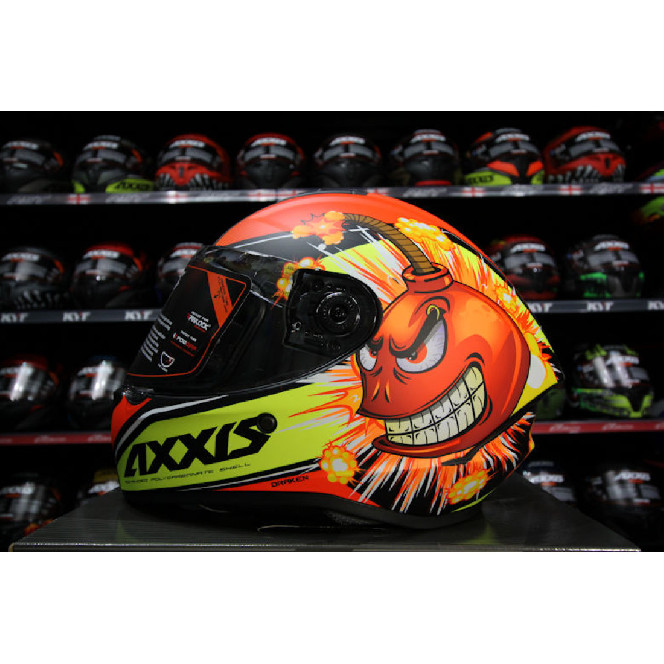 Шолом AXXIS DRAKEN MATT RED з відтінком