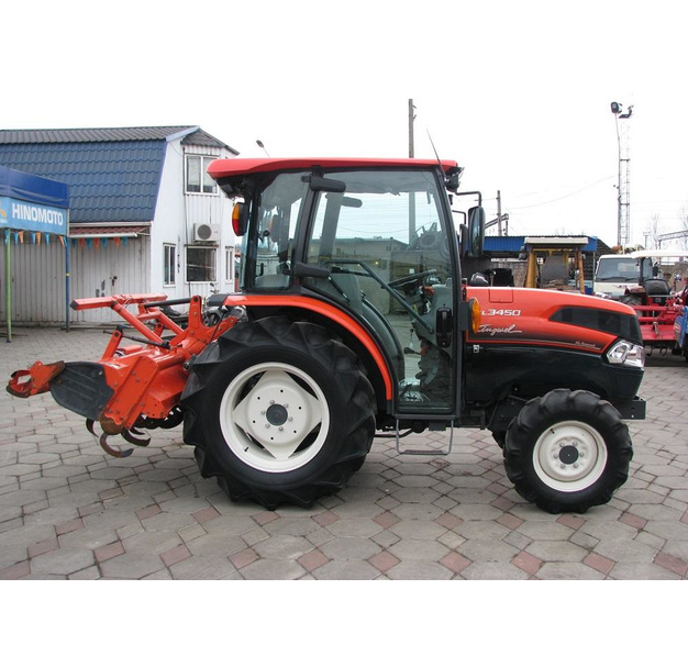 Трактор Kubota KL-3450 Hi-Speed с кабиной + фреза