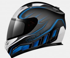 MT Helmets Blade SV ALPHA gloss black-white-blue