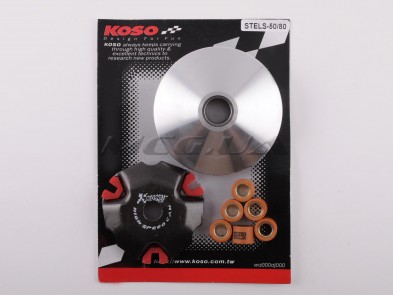 Вариатор передний (тюнинг) 4T GY6 50 спорт (Ø103mm, медно-граф. втулка, ролики 12г) 