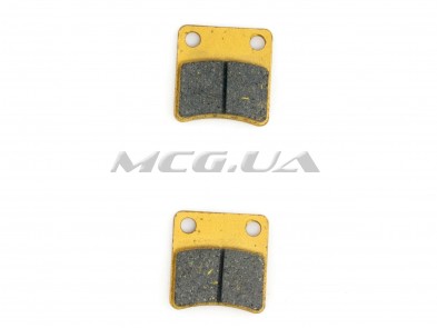 Колодки тормозные (диск) Zongshen WIND (желтые) 