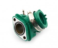 Патрубок карбюратора (коллектор) 4T GY6 125/150 (силиконовый, зеленый) 