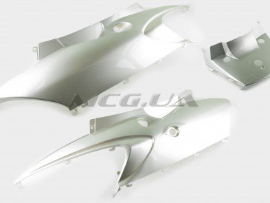 Пластик Zongshen F1, F50 задняя боковая пара (серый) 