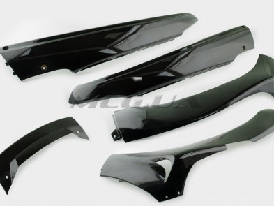 Пластик Zongshen F1, F50 нижний пара (лыжи) (черный) 