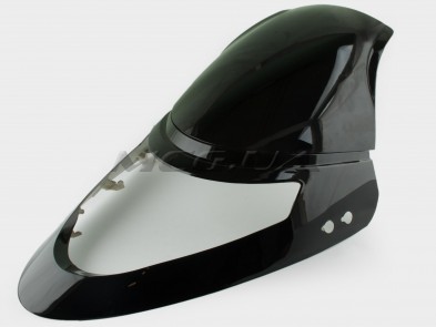 Пластик Zongshen F1, F50 передний (клюв) (черный) 