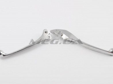 Рычаги руля Honda LEAD (голые) (диск/барабан, хром)