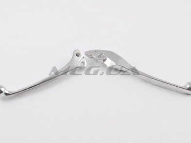 Рычаги руля Honda LEAD (голые) (диск/барабан, хром)