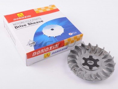 Щека вариатора неподвижная 2T Stels 50, Yamaha JOG 90 (алюминий, d-16, +ступица)