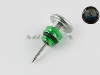 Щуп масла Delta Ø19.0mm, L-75mm (+датчик температуры) (зеленый) 