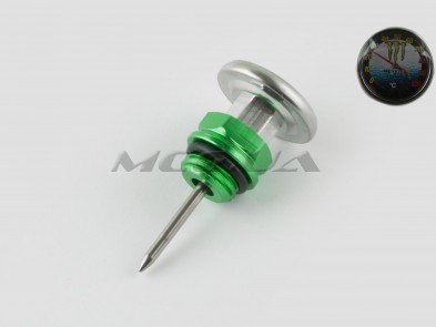 Щуп масла Delta Ø19.0mm, L-75mm (+датчик температуры) (зеленый) 