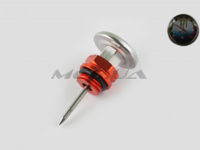 Щуп масла Delta Ø19.0mm, L-75mm (+датчик температуры) (оранжевый) 