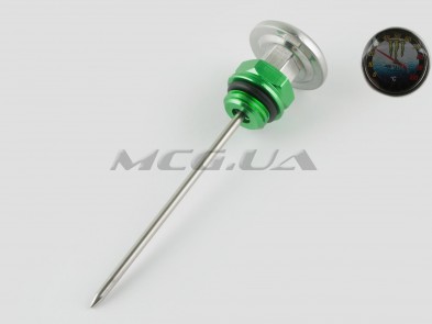 Щуп масла Ø19.0mm, L-137mm (+датчик температуры) (зеленый) 