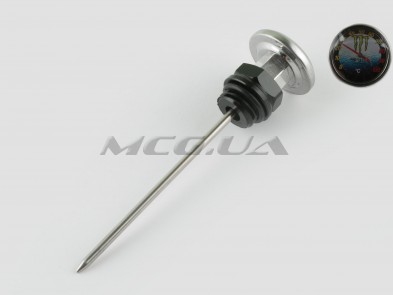 Щуп масла Ø19.0mm, L-137mm (+датчик температуры) (черный) 