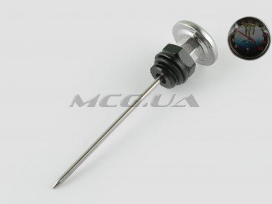 Щуп масла Ø19.0mm, L-137mm (+датчик температуры) (черный) 