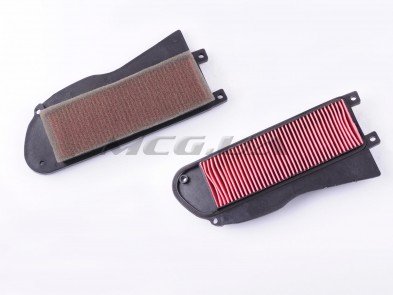 Элемент воздушного фильтра 4T GY6 125/150 KYMCO (бумажная гармошка в пластике) 