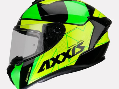 Шолом AXXIS DRAKEN GLOSS GREEN з відтінком