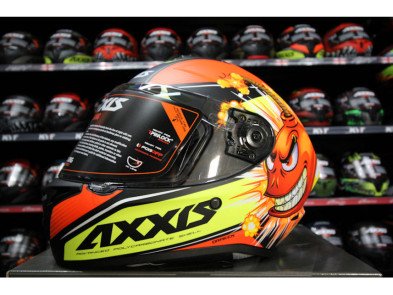 Шолом AXXIS DRAKEN MATT RED з відтінком