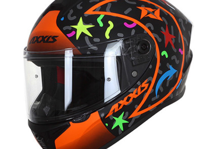 Шолом AXXIS DRAKEN MATT ORANGE з відтінком