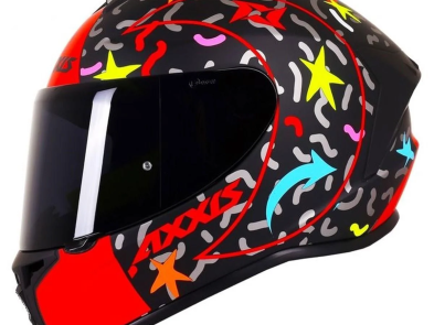 Шолом AXXIS DRAKEN GLOSS RED з відтінком