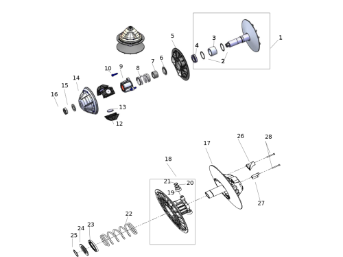 Уязвимые детали вариатора CVTECH S4