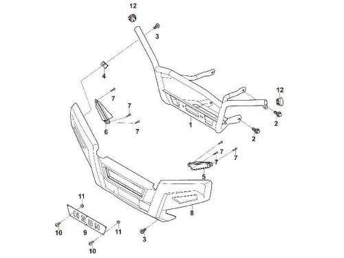 БАМПЕР 1 HS300ATV