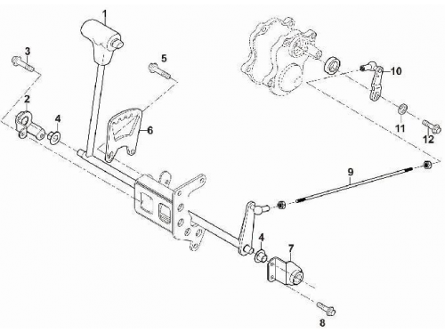 Компонент переключения передач HS500ATV