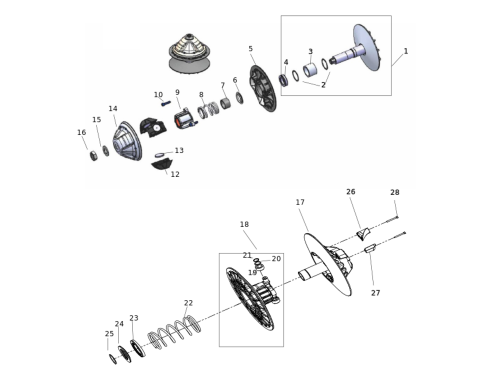 ДЕТАЛІ ЗНОШУВАННЯ CVT UTV U3