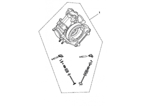 Головка циліндра HS500ATV