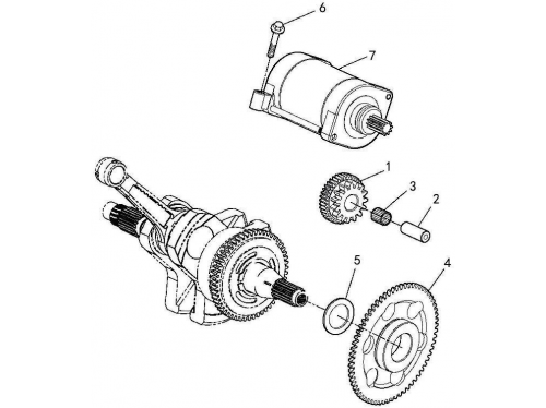 Стартер HS500ATV