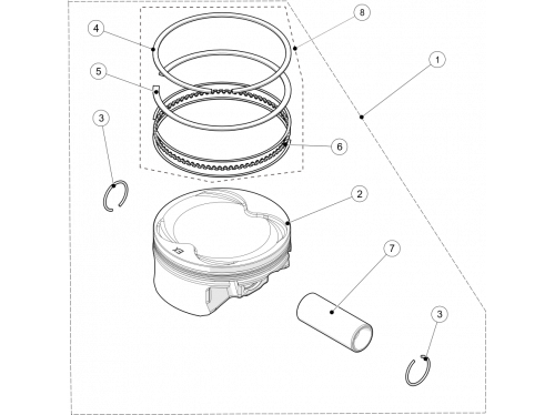 Комплект поршней AT6L