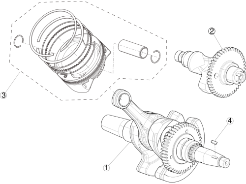 Колінвал і поршень, 61 CVT