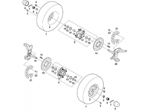 ПЕРЕДНЯЯ ТРАНСМИССИЯ HS250ATV