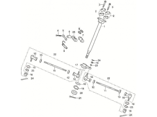 Деталь рулевой колонки HS600ATV