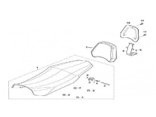 Старое сиденье HS550ATV